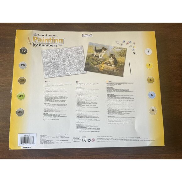 Royal & Langnickel Painting by Numbers Kittens Ducklings Kit PJL33-3T New Sealed - Picture 3 of 5